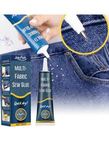 Stoff-Reparaturkleber geeignet für Bohrverwendung, Denim-Stoff, Polyesterstoff, Regalstoff, Lederstoff, Plüschstoff, Seidentextilien, Vliesstoffe, Bekleidungsspezialklebstoff, bedruckte Hosen, Einlegesohlen, Jeans, Riss-Stoffkleber, als Geschenk für Familie und Freunde (neue und alte Modelle werden zufällig versendet)