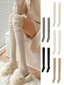 1/3 双女士卷边及膝袜，时尚又显腿长的袜子单品，JK 少女风，适合一年四季日常穿着，Y2k - 彩色 - 查看 2