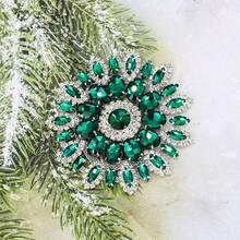 1 szt. Modne okucia do ślubu, spalone diamenty, inkrustowane okrągłe kwiaty, DIY, akcesoria odzieżowe do torby pudełkowej