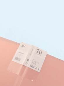 1 pezzo Raccoglitore monocolore, raccoglitore con custodia trasparente, raccoglitore con chiusura a bottone, custodia multicolore, raccoglitori ad anelli di varie dimensioni, 20/40/60/100 pagine, custodia multistrato A4, disponibile in 5 colori, per forniture scolastiche, back to school