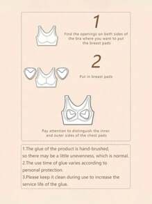 2PCS Double-Sided Sticky Bra Pads Inserts Ultra Instant Lift Bra Inserts Push Up Bikini Pad For Swimsuit Sports Bra