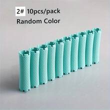 10 piezas de varillas de permanente de cabello estándar de diferentes tamaños y grosor, herramientas para rizar el cabello para uso en salón y hogar, de colores aleatorios, esenciales para volver al colegio, viajes y vacaciones, accesorios para el cabello para mujeres - Multicolor - Ver 13