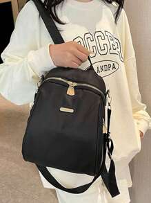 Mochila informal de gran capacidad, bolso de viaje, bolso escolar, bolso de mano y bolso de hombro versátil y de moda para mujer