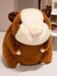 1pc 25cm/9.8in Cute Cartoon Guinea Pig Plush Doll Doll, Teddy Bear Style Hamster Plush Doll, Comforting Little Mouse Doll, Car Decor, Living Room Bedroom Home Decor, Gift For Friends And Students, Party Decoration - Multicolor - View 14