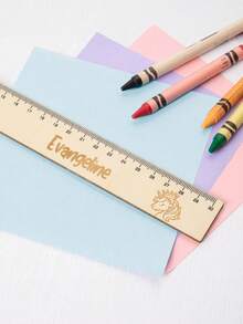 Custom Personalized Reading Aid With Ruler Made Of Wood Gift For School Enrollment With Name First Grade School Start School Cone Personalized, 15cm/20cm/30cm Optional School Supplies, Back To School