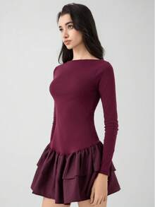 HZXVIC Ladies' Spring New Waist Cinching Hot Girl Elegant Short Dress