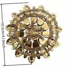 1 szt. Modne okucia do ślubu, spalone diamenty, inkrustowane okrągłe kwiaty, DIY, akcesoria odzieżowe do torby pudełkowej