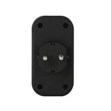 CILIA 1/2pcs Schuko Adapter Socket Wall Outlet Splitter, 250V/16A Space-Saving Multiple Socket, Adapter For Office/Home