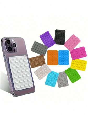 1PC Silicone Suction Phone Case Mount,Phone Suction Grip,Octobuddy,Sticky Phone Grip, Adhesive Phone Stand Sticky For Cell Phone