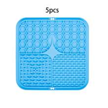 1 pièce Tapis de léchage pour chien Tapis de nourriture lent Goutte à goutte Tapis de léchage avec ventouse en silicone Tapis de nourriture lent pour chien