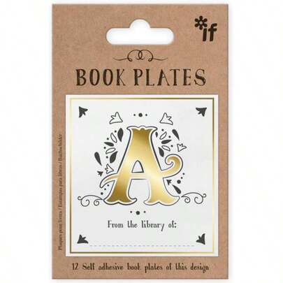 IF Letter Book Plates, Personalised