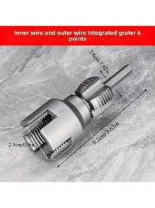 2 Pieces Set Of Integrated Internal And External Thread Precision Machining Tools, Compatible With 4/6mm NPT Water Pipe Broach Pipe Thread Repair Tool | Aluminum Alloy Thread Set | Suitable For PPR/PVC/Copper | Non-Slip Handle