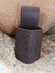 1 件中世纪维京骑士海盗皮带剑蛙带金属环装饰刀皮套角色扮演道具适用于文艺复兴集市角色扮演万圣节服装配饰 - 棕色 - 查看 7