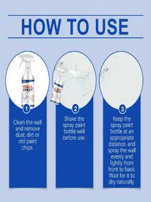 Wall Direct Spray Paint, Suitable For Repairing Home Wall, Covering Stains, Peeling, Indoor Renovation