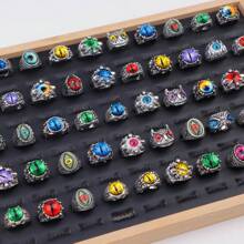 10/20pcs/Pack Retro Punk Style Owl & Snake Rings, Fashion Animal Shape Finger Rings, Jewelry Gift For Party & Holiday