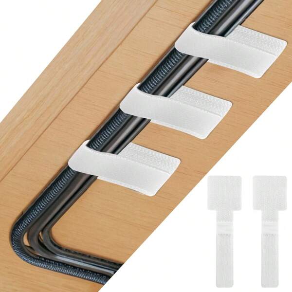 30pcs Cable Storage Organizer Box, Simple Multi-Functional Office Desktop Cable Organizer Clamp, Suitable For Electricians' Reusable Cable Fixer, Magic Cable Tie, Computer Cable Tie, Desk Cable Management System