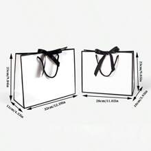 1 pièce/Sacs cadeaux personnalisés avec nom, sacs cadeaux attachés avec ruban, sacs cadeaux de remerciement, sacs cadeaux en papier, sacs pour magasins de vêtements et de shopping avec rubans, sacs en papier artisanal, emballage d'expédition, sacs cadeaux d'anniversaire, sacs cadeaux de mariage, sacs cadeaux de demoiselle d'honneur
