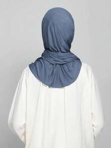 1 pezzo Hijab in jersey da donna, hijab in modal, tinta unita, morbido e setoso, confortevole e traspirante, foulard, turbante in jersey, sciarpa/scialle 180cm*70cm, adatto per uso quotidiano, all'aperto, preghiera, culto