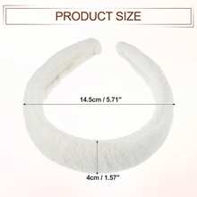 Fluffy Fuzzy Headband, Solid Color Hair Band For Women, Plush Headband, Soft Fuzzy Hair Hoop Fashion Accessory