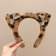 1 Set Lion Costume Including: Lion Ear Headband, Lion Tail, Nose, Bow Tie, Skirt, Gloves, Hair Hoop, Hair Scrunchie, Headband - Multicolor - View 9