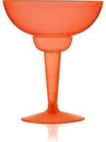 TRUE Plastic Margarita Glasses, Disposable Margarita Glass Cups, Colorful Cocktail Glasses, Pool And Beach Party, Holidays, BBQs, Indoor & Outdoor Parties, 12 Oz, Set Of 12, Multicolor