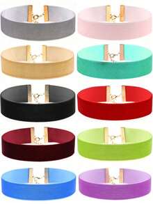 1pc Retro Gothic Style Choker Necklace, Multi-Color Options For Women, Suitable For Everyday, Festivals, Parties And Weddings - Fashion Necklace - View 11