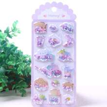 1 Pieza 9cm*21cm Pegatinas De Estampado De Lentejuelas 3d Con Agitación Aleatoria De Color Caramelo Para Juguetes De Niña Para Niños