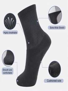 [Calcetines deportivos para hombres talla grande vendidos] 100/50/40/30/20/15/10/5 pares, diseño clásico, transpirables, que absorben la humedad, alta elasticidad, opciones de multicolor, oferta por tiempo limitado, calcetines de