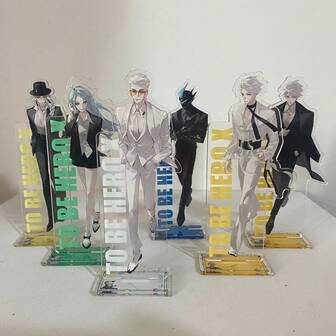 全新动漫英雄传15厘米亚克力人物X萝莉幸运青鬼刀站立模型底座桌面摆件礼物