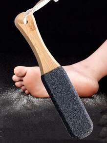 1 pièce Outil de râpe à pédicure professionnelle pour la peau morte, fissures des talons. Lime à pied en bois de hêtre, râpe à callosités, grattoir pour les pieds