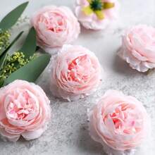 6/24 Pcs Artificial Peony Flowers For DIY Crafts, Wedding Decor, And Home Decor, Plastic Peony Flower Heads For Rome Decor, Garden Decor And Bedroom Decor, Perfect For Vases, Centerpieces, Wedding Party Decor And Graduation Decorations