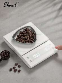 shoxil 1pc Digital Coffee Scale With Timer - 3kg/0.1g High Precision, USB Rechargeable, LCD Display, Suitable For Espresso/Pour Over Coffee/Jewelry, Multifunctional Kitchen Scale (Batteries Not Included) - Electronic Scales - View 14