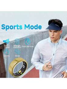 Smart Ring With Pedometer, Unisex Design, Great Fitness & Leisure Gift For Men Or Women