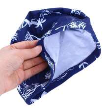 Gorro de natación de tela estampada, de secado rápido, transpirable y con estilo, para hombres y mujeres adultos, esenciales y accesorios de playa, flotador de piscina