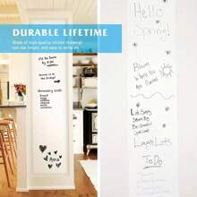 23.6*78.74inch Classic Reusable Dry Erase Wall Decal, Easy To Clean Without Glue, Suitable For Living Room, Bedroom, Office, Classroom - Home Decor Accessory, Adorable Room Decoration Kitchen Accessories Kitchen Wall Decor Wallpaper Wall Paper Wall Stickers