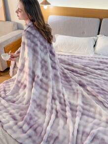 1 cobertor de pelúcia com estampa tie-dye, adequado para quarto, sala de estar, sofá, cochilos, ar-condicionado, carro, camping, cobertor de presente multifuncional e confortável para todas as estações