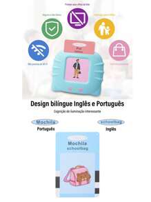 Cardkids Educaçao Infantil Aprender Inglês Português 224 Palavras Brinquedo Card Educativo Cartão