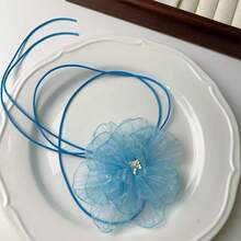 1件装大号红色花朵颈链，女士晚装 - 紅色 - 查看 23