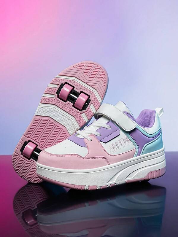 Unisex Kid's Casual Low-Top Fashionable Roller Skates, Comfortable Non-Slip , Suitable For Outdoor Activities