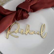 1pc Customized Acrylic Wedding Cake Topper, Personalized Letter Cake Decoration, Suitable For Wedding, Engagement Cake Decor - Multicolor - View 3