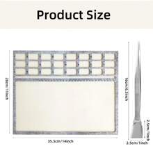 2 Counts Flocking Bead Mats And Stainless Steel Band Tweezers For Making Jewelry Accessories