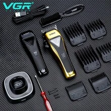 VGR Hair Clipper Professional Electric Adjustable Hair Trimmer Vector Motor Clippers Set Charging Base High Power Hair Cutting Machine Cordless Barber Hair Clipper V-015 - Multicolor - View 3