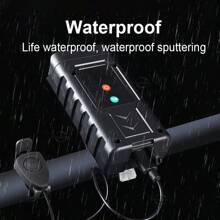 Luzes de Bicicleta de Montanha Recarregáveis para Passeios Noturnos, Modo Multicolorido, Material ABS, Luzes de Advertência de Alta Luminosidade, Longa Vida Útil da Bateria, Adequadas para Estrada, Montanha e Passeios Noturnos, Adequadas para Presentes do Dia dos Pais