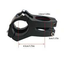 31,8 mm hohler Mountainbike-Lenkervorbau, CNC-Aluminiumlegierung 45 mm kurzer Vorbausatz für Offroad-Downhill