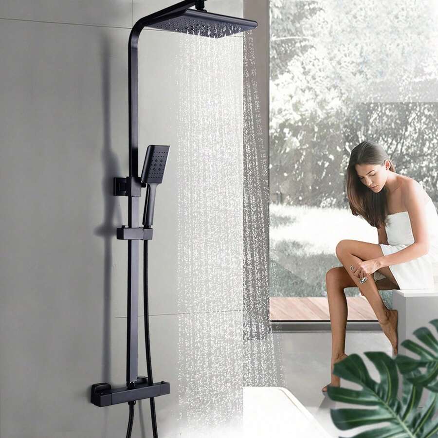 YUNRUX Bathtub & Shower Trim Systems - Black - View 1