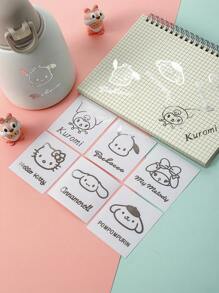 Sanrio 3 piezas Pegatinas de metal con diseño de Sanrio Hello Kitty y su amigo Cinrollroll My Melody, para niñas, dibujos animados, pegatinas de rollo de plástico plateado, pegatina de dibujos lindos, material transparente impermeable de PET, una variedad de patrones, adecuado para manualidades - decoración de cuentas y decoración para regalos. , regalos de vuelta a la escuela
