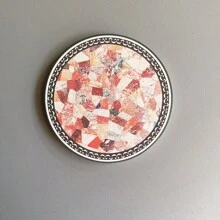 Ceramic Coaster Anti-Slip Heat Insulation Absorbent Soft Cork Ceramic Mosaic Tea Cup Mat