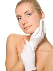 1/2 pares de bálsamos blancos, adecuados para Eczema y Dry Hands - Bálsos de trabajo transpirables con forro - Húmedo para inspección de joyas suaves SPA - E Fit Blás de tela, adecuado para la mayoría de las mujeres