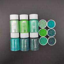 Dofuny 10g/Bottle 6Colors Pearlescent Natural Mica Mineral Powder Soap Candle Epoxy Resin Dye Pearl Pigment DIY Jewelry Crafts Making Supplies
