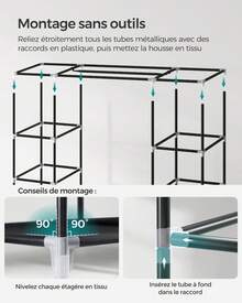 Portable Closets - 黑色 - 查看 3